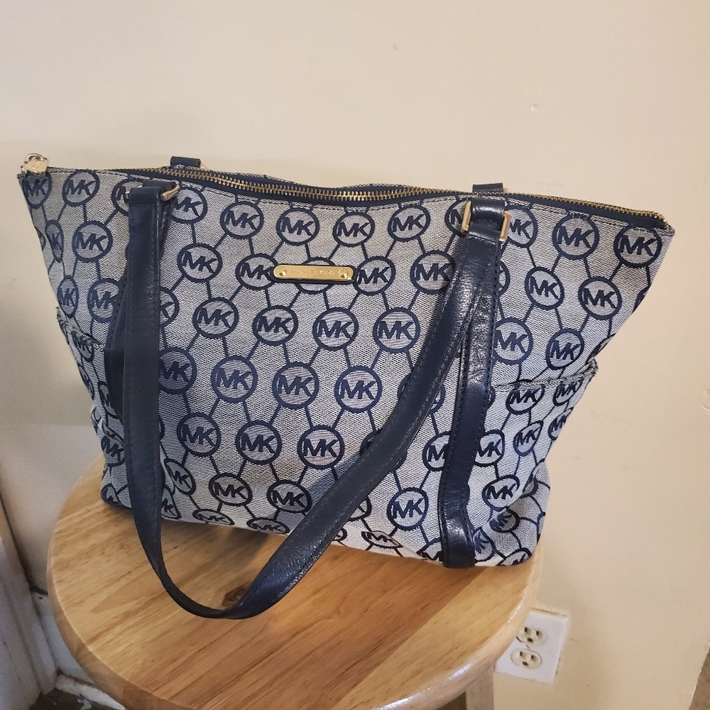Michael Kors Blue Tote Bag